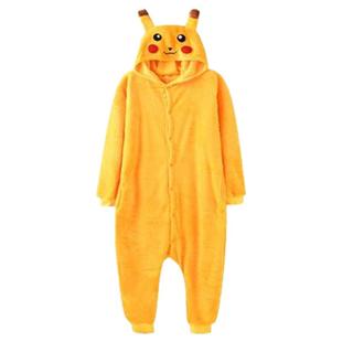 日系动漫游戏皮卡丘cosplay连体服装万圣节派对宠物小精灵亲子装