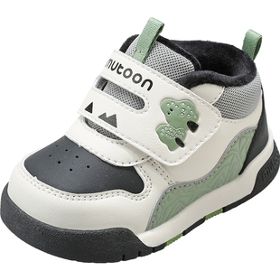 【杏运连连】牧童步前鞋2025冬季新款男童宝宝软底加绒女童面包鞋