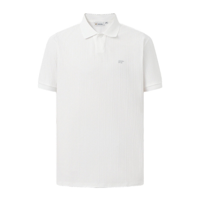 GOLDEN BEAR/金熊2026夏季新品男士休闲提花肌理短袖POLO衫