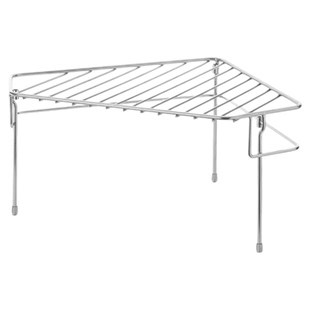 霜山304不锈钢三角置物架厨房台面可叠加锅架橱柜碗碟锅具收纳架