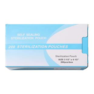 一次性美甲消毒袋自封袋灭菌袋打磨头死皮剪搓条钢推粉刷消毒收纳