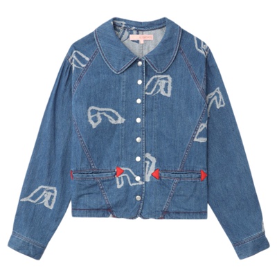 Tsumori Chisato EMBROIDERED DENIM JACKET