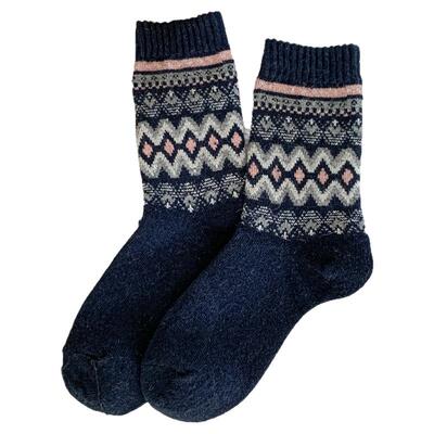 费尔岛复古袜子女秋冬季