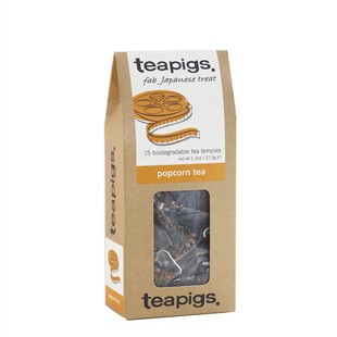 25年货英国 teapigs 茶猪猪 爆米花玄米茶 15个立体茶包 英国原装