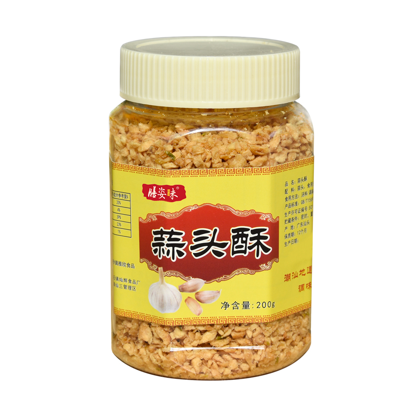 潮汕炸蒜蓉酥蒜头酥油蒜粒商用调料蒜蓉酱烧烤茄子小龙虾生蚝汤粉