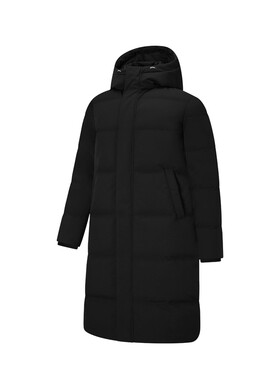 特步户外长款羽绒服保暖上衣外套