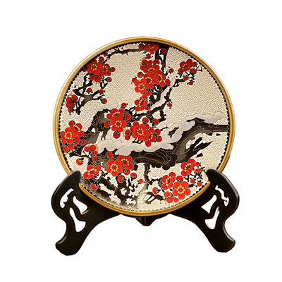 傲雪寒梅景泰蓝赏盘·大师设计