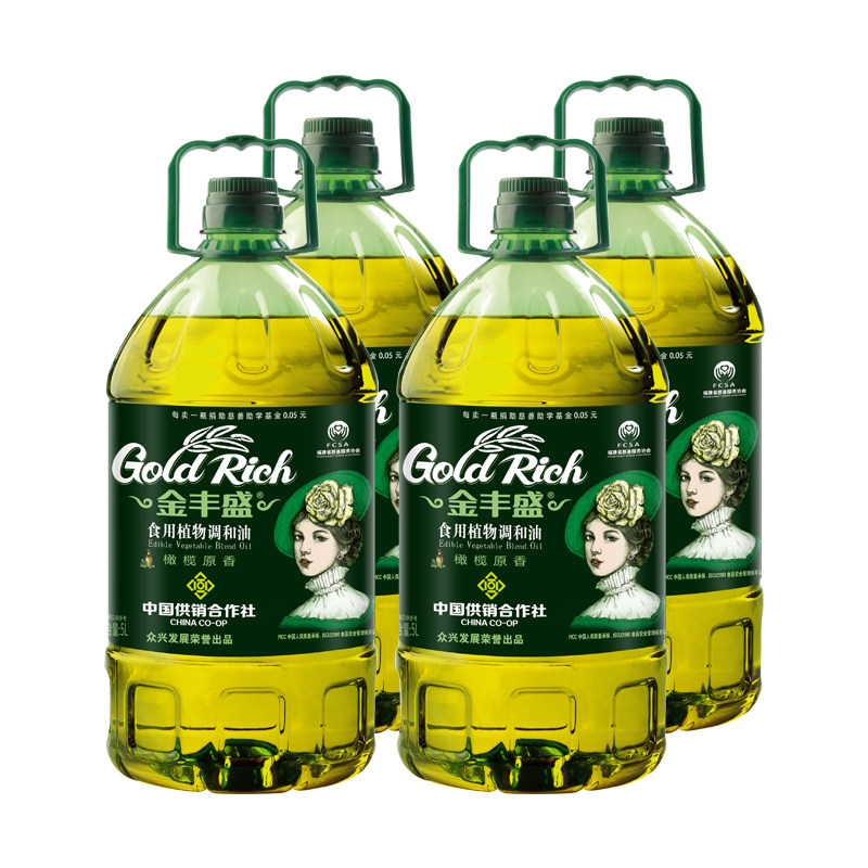 金丰盛食用调和油5L*4团购