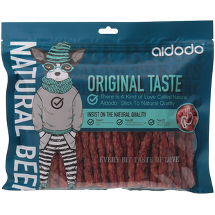 内蒙古爱多多狗狗宠物零食牛肉培根幼犬大小型犬肉干老年犬软零食