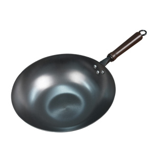 九鼎铸匠官方店无涂层家用老式不易粘炒锅燃气灶电磁炉通用铸铁锅