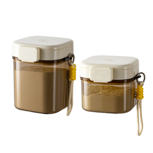 安扣奶粉盒便携外出米粉储存罐婴儿奶粉分装盒防潮密封奶粉储存罐