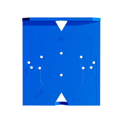 35mm木工铰链开孔定位器门板合页打孔安装辅助板工具双面标记限位