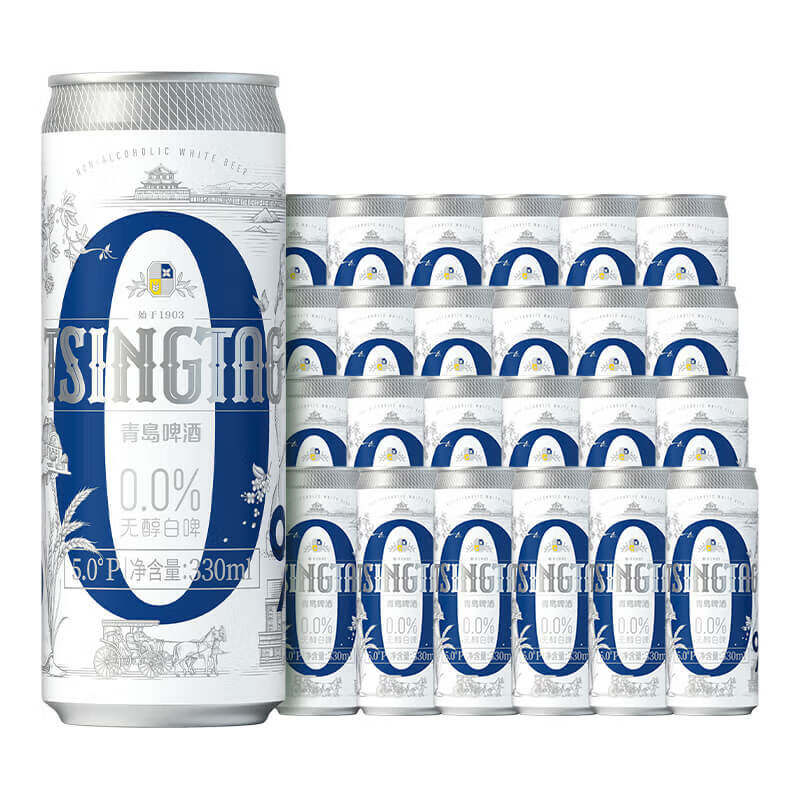 青岛啤酒全麦白啤330ml*12听