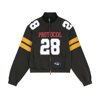 Protocolindex刺绣美式复古外套