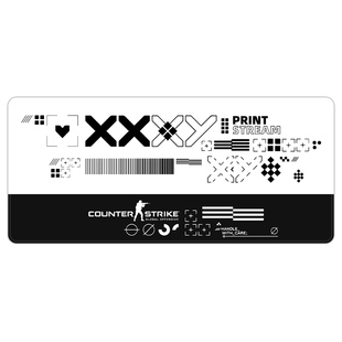 CSGO印花集鼠标垫超大号二西莫夫加厚电竞游戏桌垫锁边电脑键盘垫