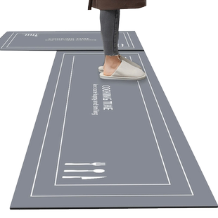 硅藻泥厨房地垫进门防滑吸水垫门口耐脏脚垫防水家用免洗浴室地毯