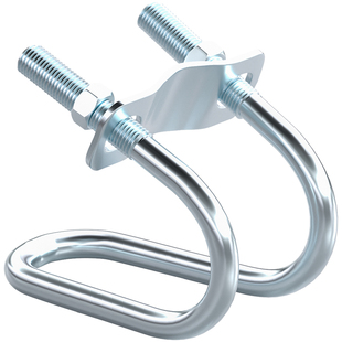 镀锌十字管卡扣件钢管连接件抱箍U型螺栓脚手架固定卡箍双U型螺丝