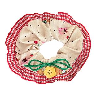 儿童大肠发圈2026新款女童扎丸子头头花发圈不伤发头绳小女孩头饰