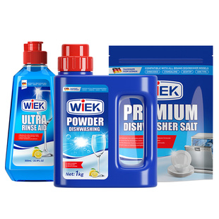 美的洗碗机专用洗涤剂洗碗粉软水盐光亮剂清洁清洗剂耗材三件套装