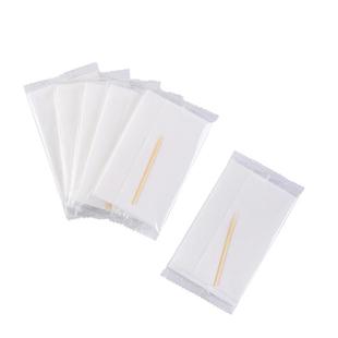 餐饮一次性外卖餐巾纸独立包装纸巾牙签二合一套装原木浆纸小包装