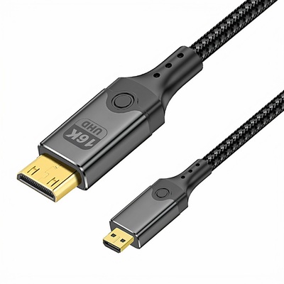 MicroHDMI转MiniHDMI高清线16K