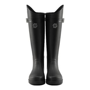 星花休闲靴轻便橡胶雨靴女户外露营钓鱼耐磨徒步防滑防水雨鞋