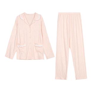 都市丽人新款女士牛奶丝柔软舒适短袖长裤套头睡衣家居服LH42B5