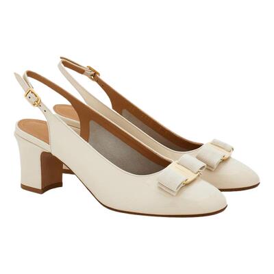 【6期免息】FERRAGAMO菲拉格慕女士Vara蝴蝶结露跟高跟鞋