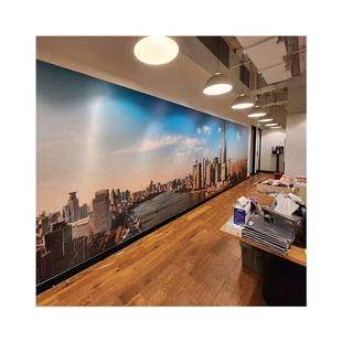 墙纸定制打印壁纸展厅喷绘图案主题酒店设计背景墙布来图定做壁纸