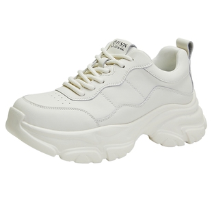 百田森增高厚底老爹鞋子女2025新款春今年流行的爆款鞋加绒运动鞋