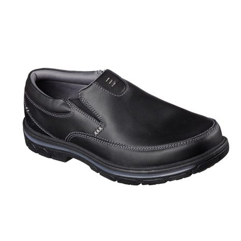 Skechers休闲皮鞋一脚蹬商务
