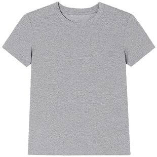 美式正肩短袖t恤女2025新款夏季修身显瘦纯色cleanfit半袖上衣潮