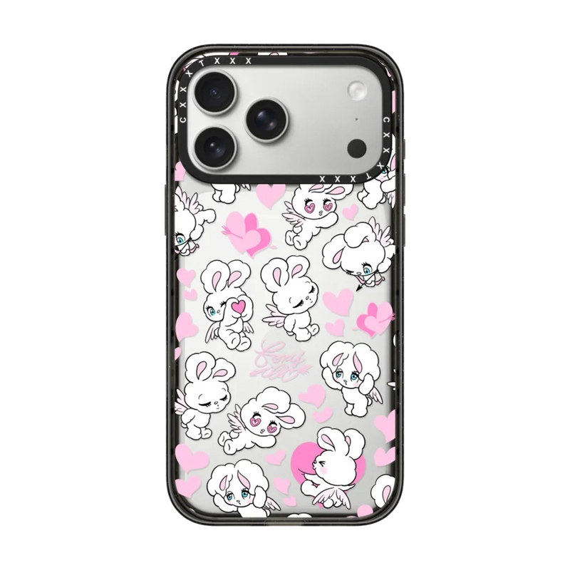 天使爱心兔兔新款手机壳适用苹果18/17ProMax手机壳iPhone16Pro/15plus个性卡通磁吸14可爱卡通13pro防摔硬壳
