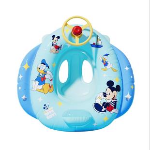迪士尼儿童泳圈坐圈宝宝婴儿专用2-3岁以上充气玩具防侧翻游泳圈