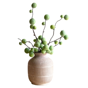 掬涵雪果枝仿真花假花仿生花青果长枝干花摆件客厅装饰插花摆设