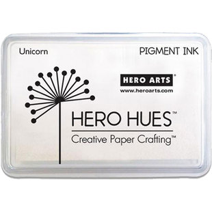 Hero Arts 独角兽白色印台颜料印台 white Unicorn pigment ink