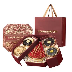 人参礼盒送礼长辈三八妇女节礼物吉林长白山东北五宝补品滋补礼品
