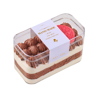 慕斯豆乳水果千层西点蛋糕包装盒子提拉米苏甜品饼干透明塑料打包