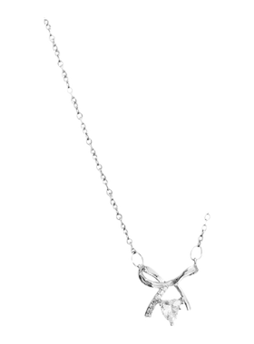 蝴蝶结毛衣项链女法式设计感