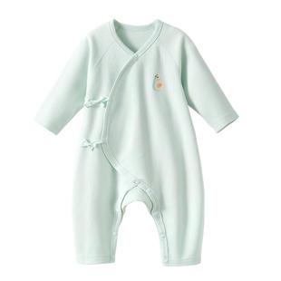 贝肽斯婴儿衣服连体衣纯棉a类春秋长袖打底新生幼儿男女宝宝睡衣