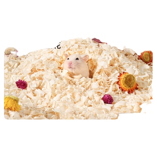 卡诺仓鼠垫料木屑专用白杨木刨花金丝熊宠物除臭夏季造景必备用品