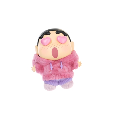 KKV蜡笔小新情绪多巴胺挂件毛绒盲盒搞怪玩偶公仔挂饰生日礼物