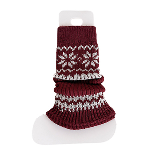 儿童堆堆袜套秋冬可爱小熊加厚保暖安可拉红喜庆新年女童小腿腿套