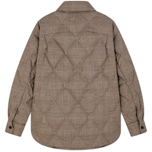 UOOYAA/乌丫经典新中式蝴蝶结盘扣衬衫羽绒服