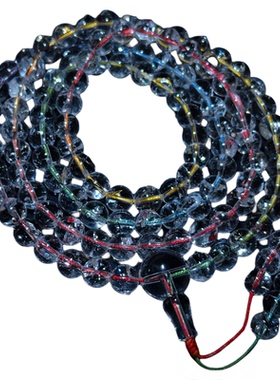 喜马拉雅水晶七彩内光108念珠