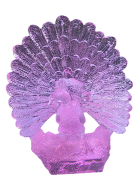 琉璃孔雀开屏摆件新中式吉祥物幸运高档家居装饰客厅乔迁新居礼品