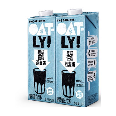 OATLY进口低脂燕麦奶乳糖不耐2L