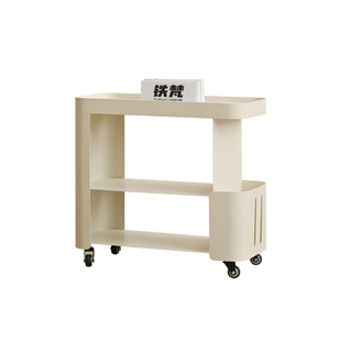 铁梵创意沙发边几客厅置物架可移动边柜铁艺侧边柜黑色床头小桌子