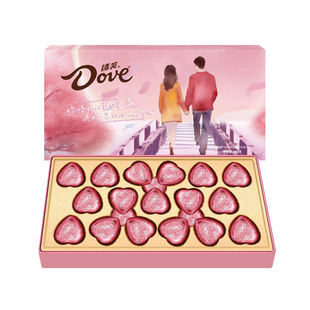 德芙心语心形巧克力礼盒装情人节七夕节巧克力送女友礼物浪漫表白