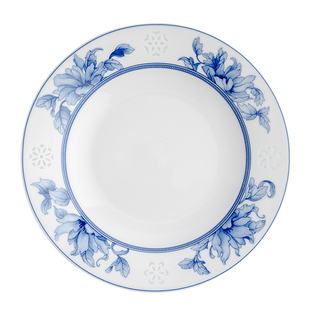 富玉景德镇陶瓷盘子菜盘汤盘家用2026新款中式玲珑餐具轻奢高级感